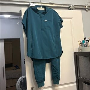 Figs Deep Teal Medical Scrubs Set